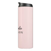 Monogram Neutraal Modern Minimalistisch Stijlvol O Thermosbeker (Geroteerd rechts)