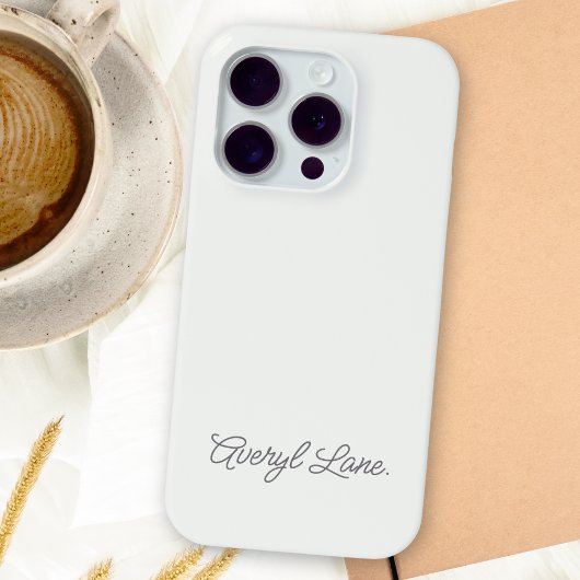 Monogram Neutraal Modern Minimalistisch Stijlvol S Case-Mate iPhone Case