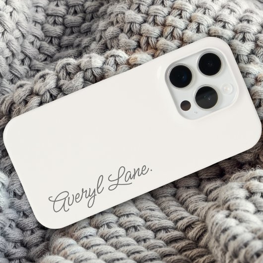 Monogram Neutraal Modern Minimalistisch Stijlvol S Case-Mate iPhone Case