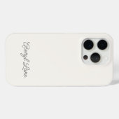 Monogram Neutraal Modern Minimalistisch Stijlvol S Case-Mate iPhone Case (Achterkant (horizontaal))