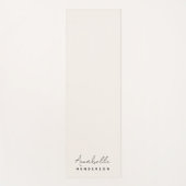 Monogram Neutraal | Modern minimalistisch stijlvol Yogamat (Voorkant)