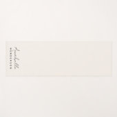 Monogram Neutraal | Modern minimalistisch stijlvol Yogamat (Voorkant (horizontaal))