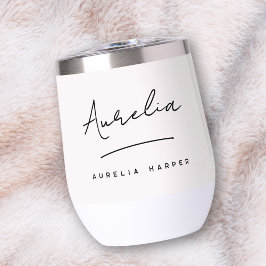 Monogram Neutraal Modern Signature Minimalistisch 