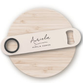 Monogram Neutraal Modern Stijlvol Minimalistisch S Speed Flessenopener