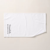 Monogram Neutral Modern Minimalist Stylish Design Handdoek (Handdoek)
