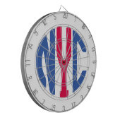 Monogram New York City Dartbord (Voorkant Links)