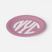 Monogram New York City Papieren Bordje (Gekanteld)