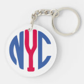 Monogram New York City Sleutelhanger (Achterkant)