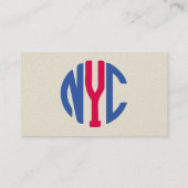 Monogram New York City Visitekaartje (Achterkant)