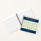 Monogram Nieuw Moeder Advies Baby shower Gastenboe Notitieboek (Binnen)