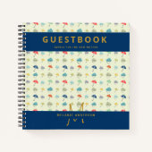 Monogram Nieuw Moeder Advies Baby shower Gastenboe Notitieboek (Voorkant)