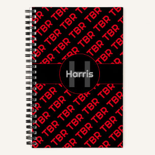 Monogram nooit eindigend op TBR Custom Notitieboek