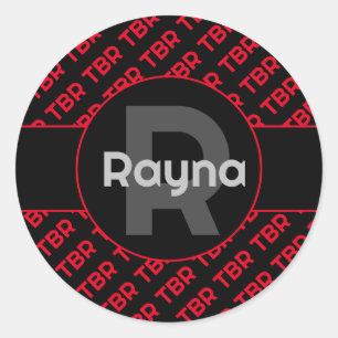 Monogram nooit eindigend TBR Ronde Sticker