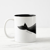 Monogram Noord-Atlantische makreel Tweekleurige Koffiemok (Links)