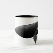 Monogram Noord-Atlantische makreel Tweekleurige Koffiemok (Center)