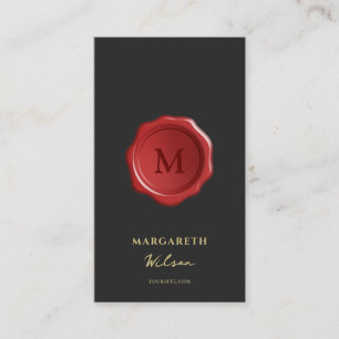 Monogram notaris public Loan Signing Agent Visitekaartje