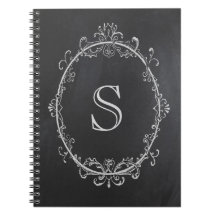 Monogram notebook, Initiaal notebook, alkbord