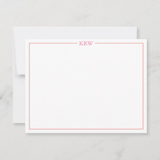 Monogram Notecards Kaart (Voorkant)