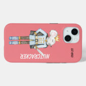 Monogram  notenkraker Kerst roze Case-Mate iPhone Case (Achterkant (horizontaal))