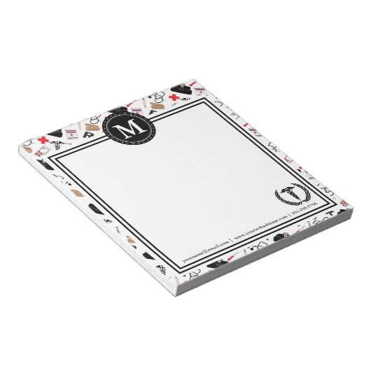 Monogram - Notitieblok voor medisch ontwerp (Schuin)