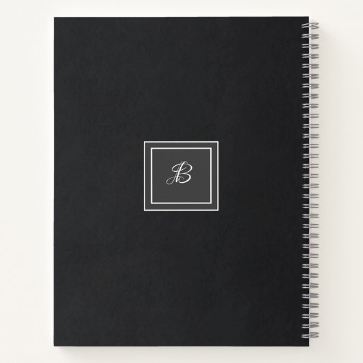 Monogram Notitieboek (Achterkant)
