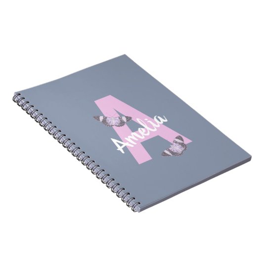 Monogram Notitieboek met gepersonaliseerde botervl (Rechterzijde)