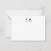 Monogram Notitiekaartje (Voorkant)