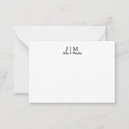 Monogram Notitiekaartje