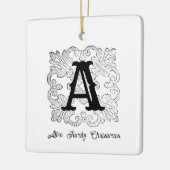  monogram nr. 1 keramisch ornament (Links)