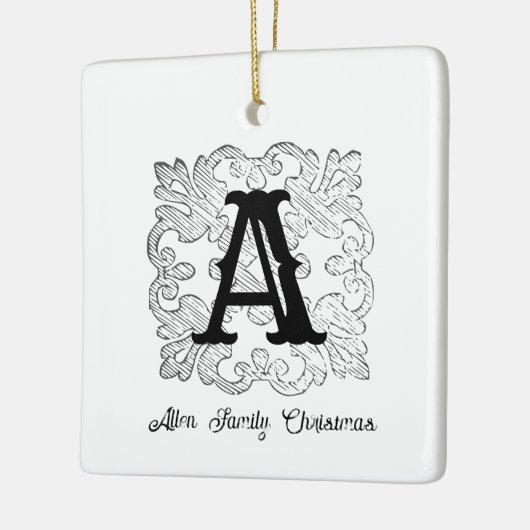  monogram nr. 1 keramisch ornament (Links)