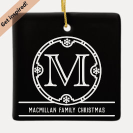 monogram nr. 2 keramisch ornament