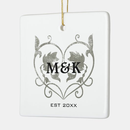  monogram nr. 4 keramisch ornament (Links)
