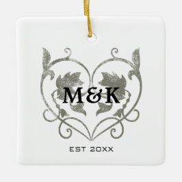 monogram nr. 4 keramisch ornament