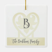  Monogram Nr. 5 Keramisch Ornament (Achterkant)