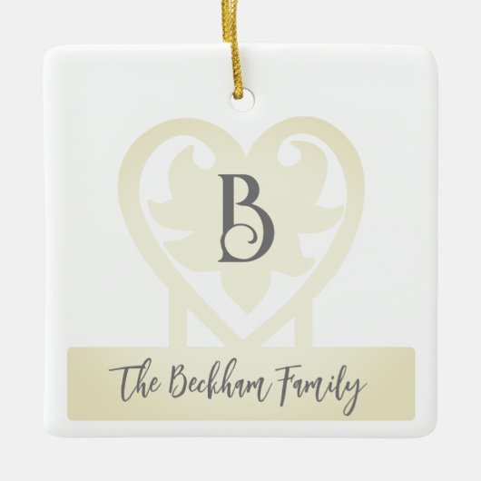  Monogram Nr. 5 Keramisch Ornament (Voorkant)