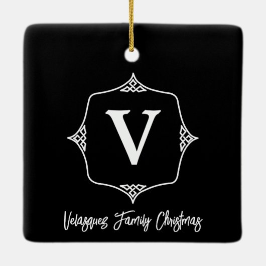  monogram nr. 6 keramisch ornament (Achterkant)