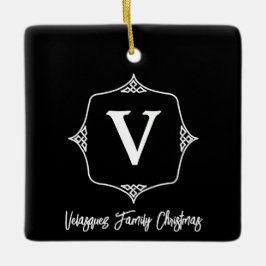 monogram nr. 6 keramisch ornament