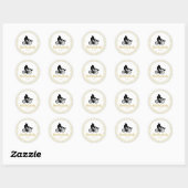 Monogram Nuestra Boda Spain Wedding Gift Favor Ronde Sticker (Vel)