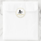 Monogram Nuestra Boda Spain Wedding Gift Favor Ronde Sticker (Tas)