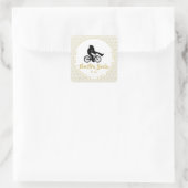 Monogram Nuestra Boda Spain Wedding Gift Favor Vierkante Sticker (Tas)