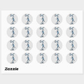 monogram nummer 1 stickers (Vel)