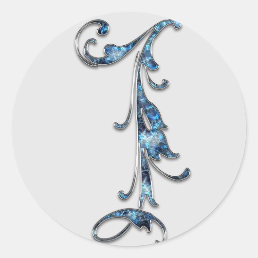monogram nummer 1 stickers (Voorkant)