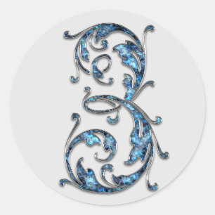 Monogram nummer 3 stickers