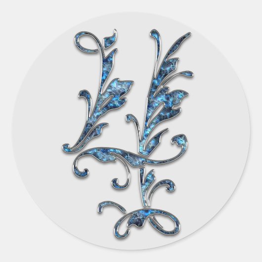 Monogram nummer 4 stickers (Voorkant)