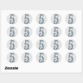 Monogram nummer 5 stickers (Vel)