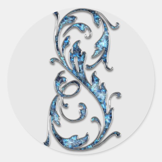 Monogram nummer 8 stickers (Voorkant)