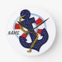 MONOGRAM NURSERY "Sailor" wandklok