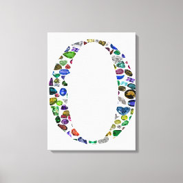 Monogram 'O' Canvas Afdruk