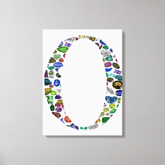 Monogram 'O' Canvas Afdruk (Voorkant)