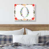 Monogram 'O' Canvas Afdruk (Insitu (Slaapkamer))